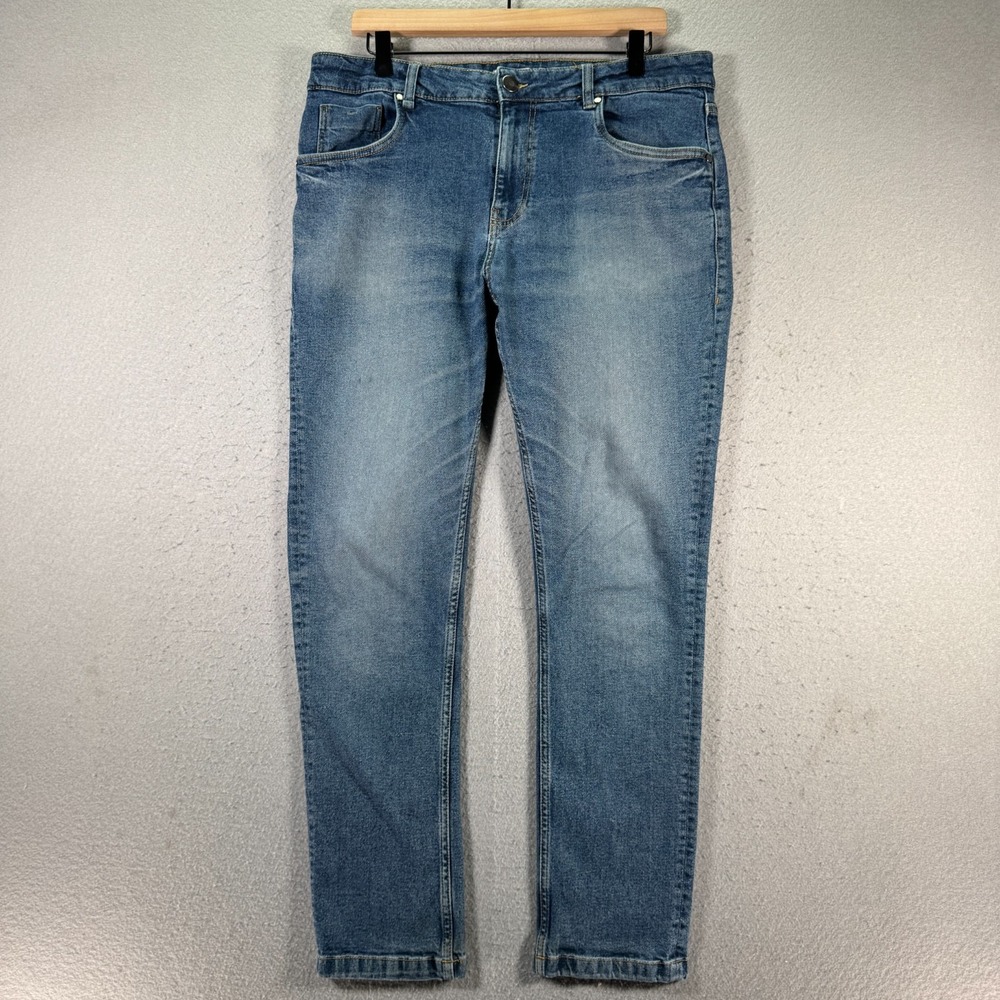 Mast & Harbour Skinny Jeans Mens 36 Blue Lightwash Denim‎ Essentials Comfort